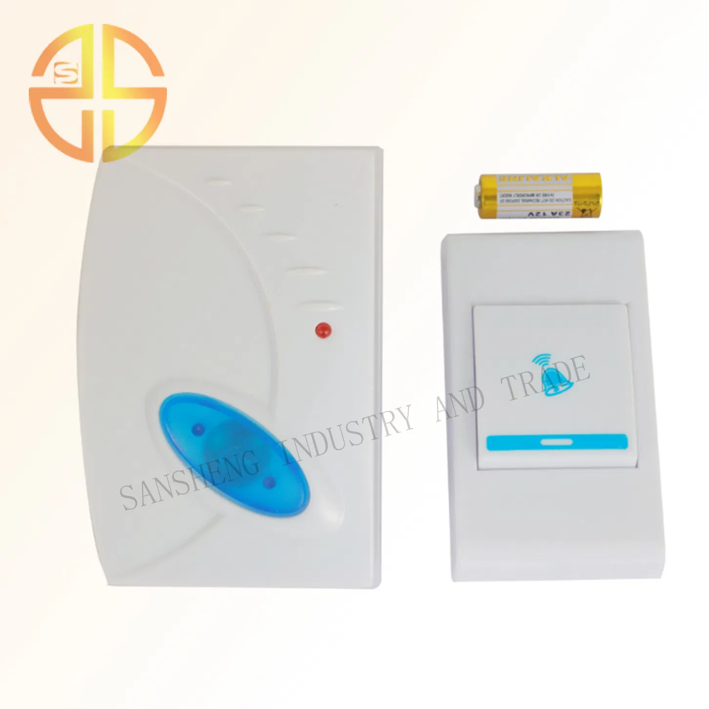 Stylish Wireless Doorbell with Rechargeable Battery for Home Use