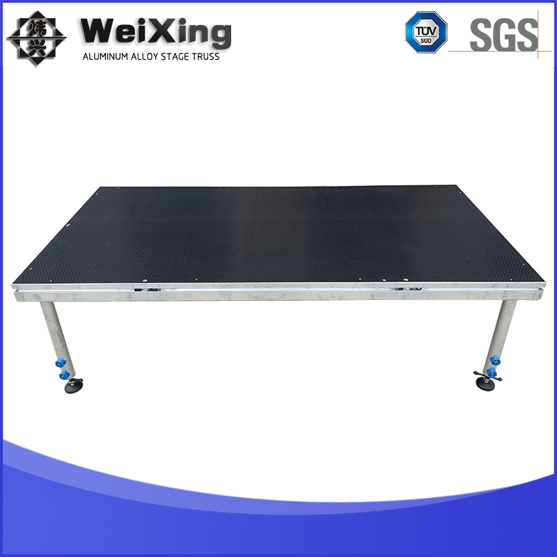 4FT*4FT Aluminum Alloy Portable Mobile Modular Outdoor Fold DJ Deck Performance Concert Moving Wedding Event Show Truss Catwalk Structure Podium Stage