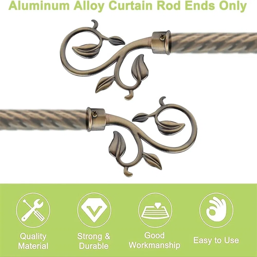 Window Curtain Rod with Aluminium End Cap