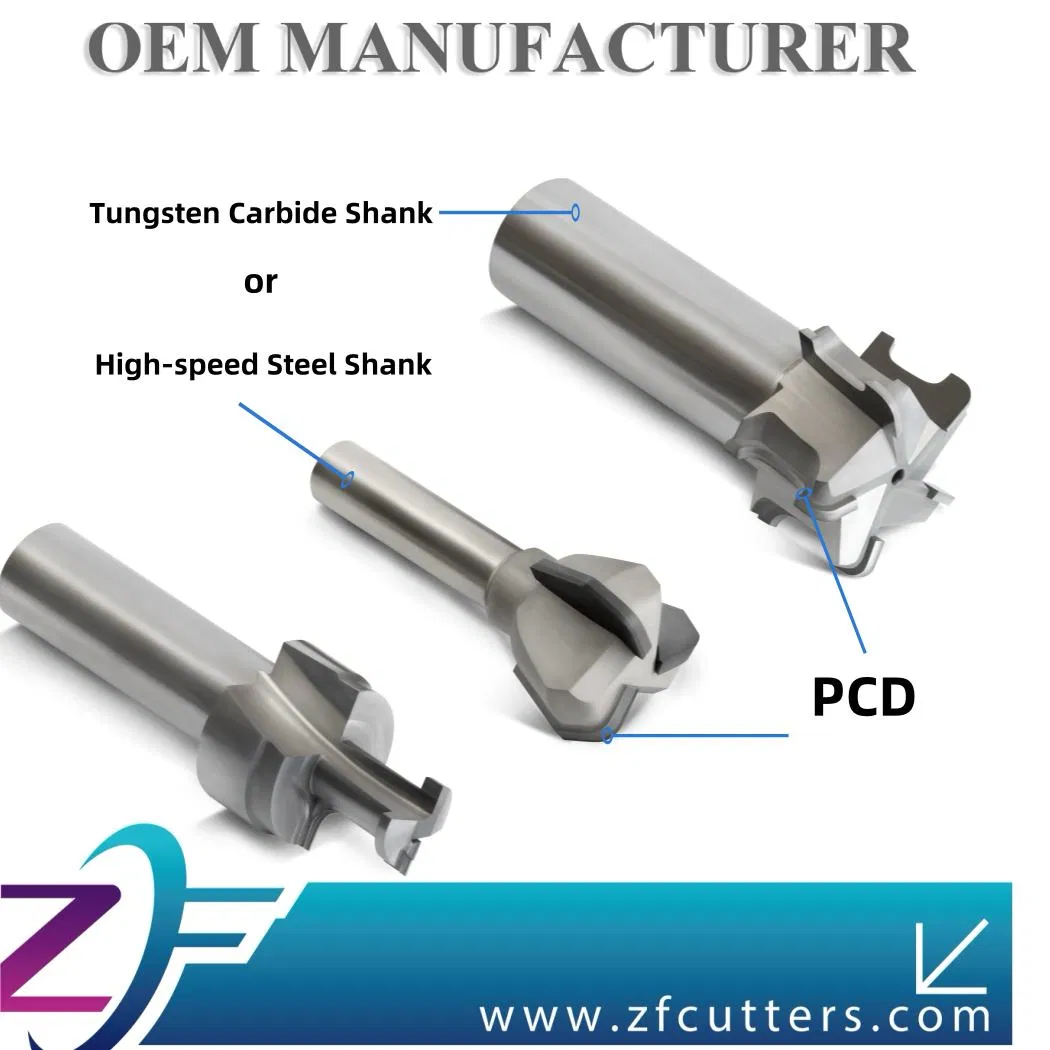 Zf Diamond End Mill PCD Form Cutter for Machining Aluminum Copper Mcd Milling Cutter