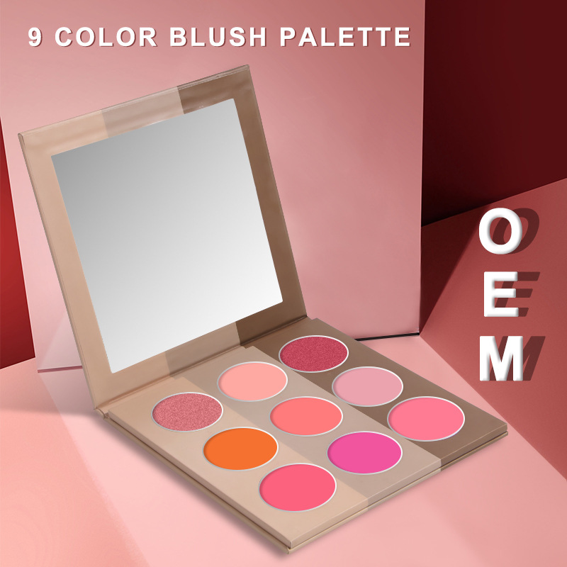 Customizable Blush Shades Makeup Professional DIY Blush Powder/Cream Palette