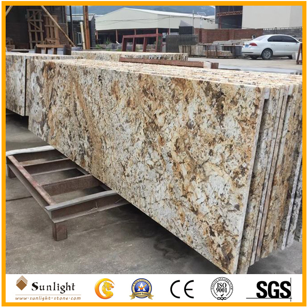 Custom Prefab Oxford Gold/Golden Granite Bathroom Kitchen Countertops