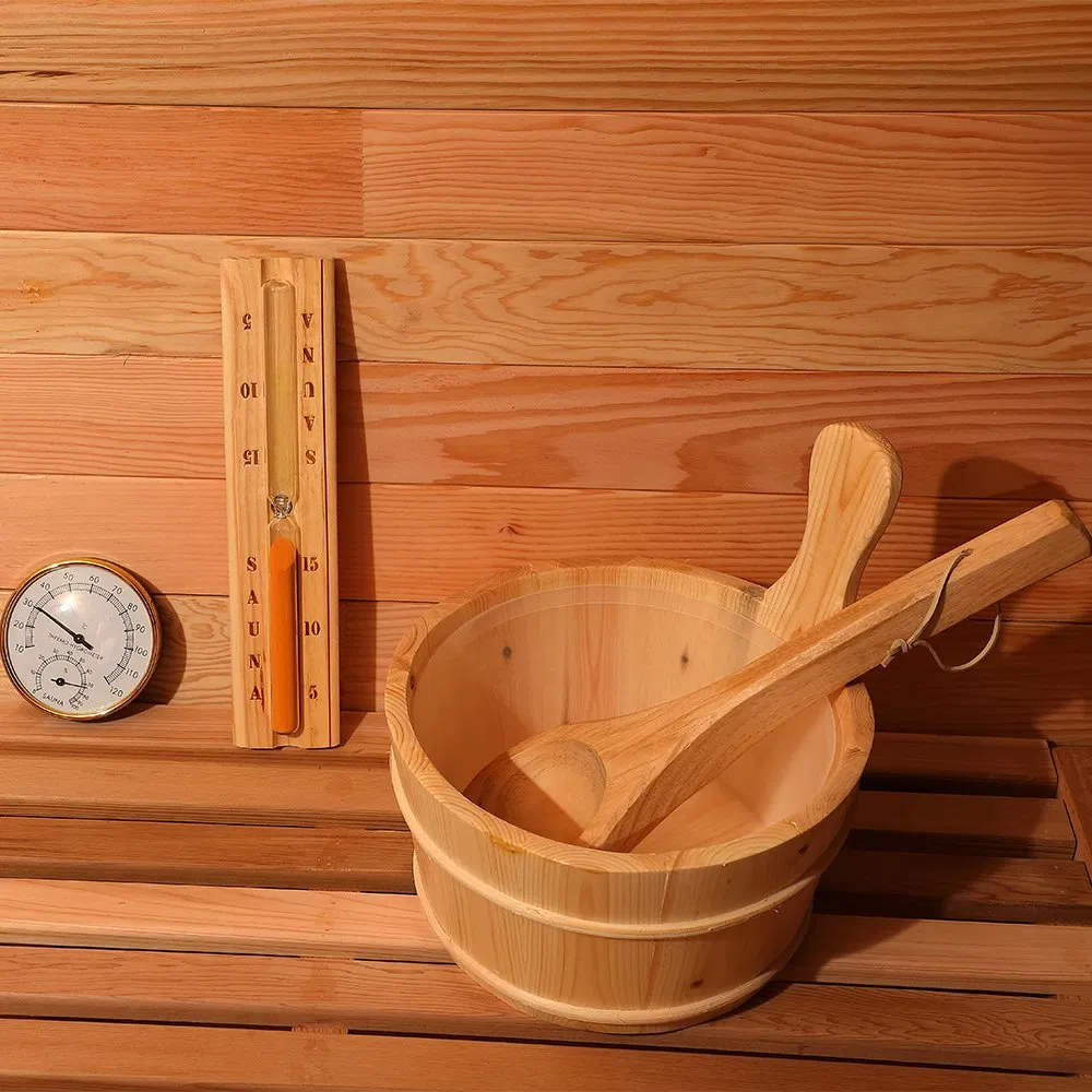 Бочковая сауна из красного кедра на 4-6 человек