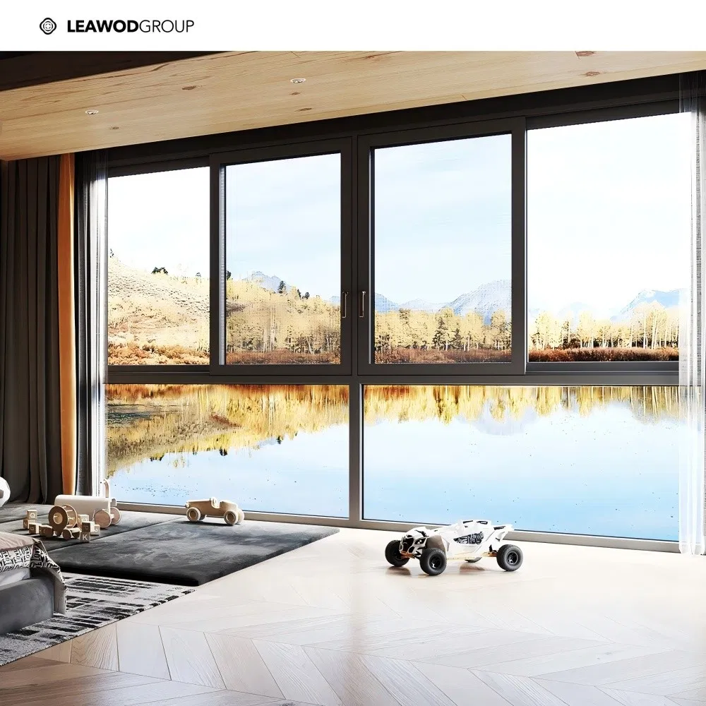 Энергоэффективное алюминиевое раздвижное окно для дома