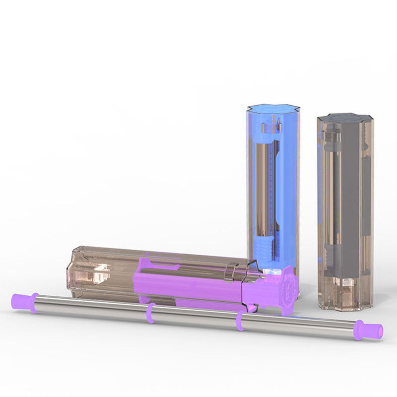 Non-Disposable Silicone and Stainless Steel Collapsible Drinking Straw Set