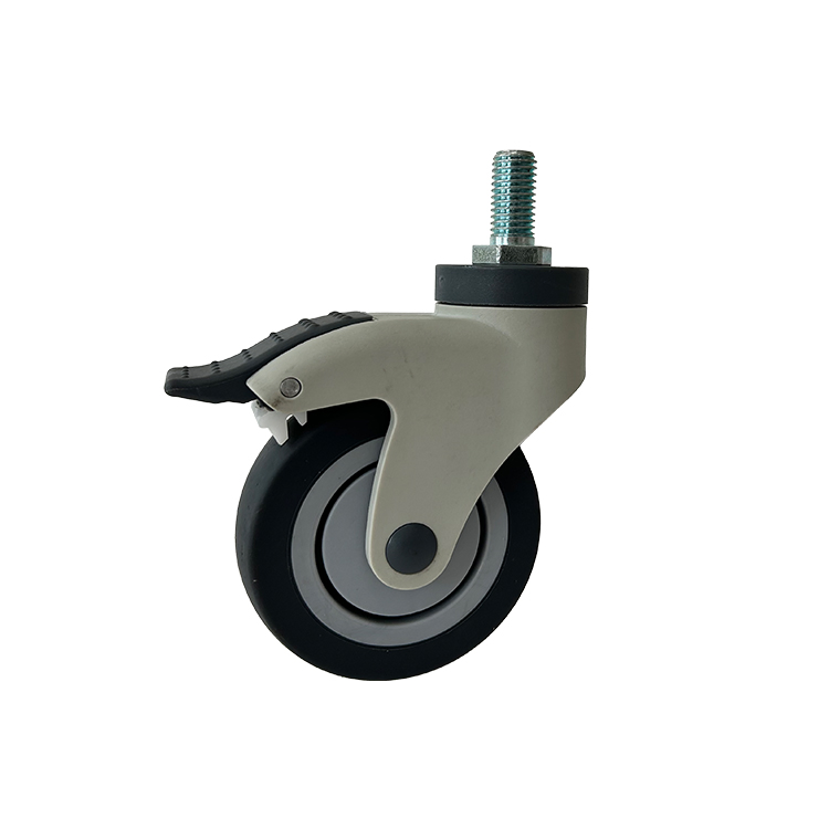 75mm Medical Trolley Caster TPR Hospital Equipment Caster Medical Equipment Castor Mute Wheel