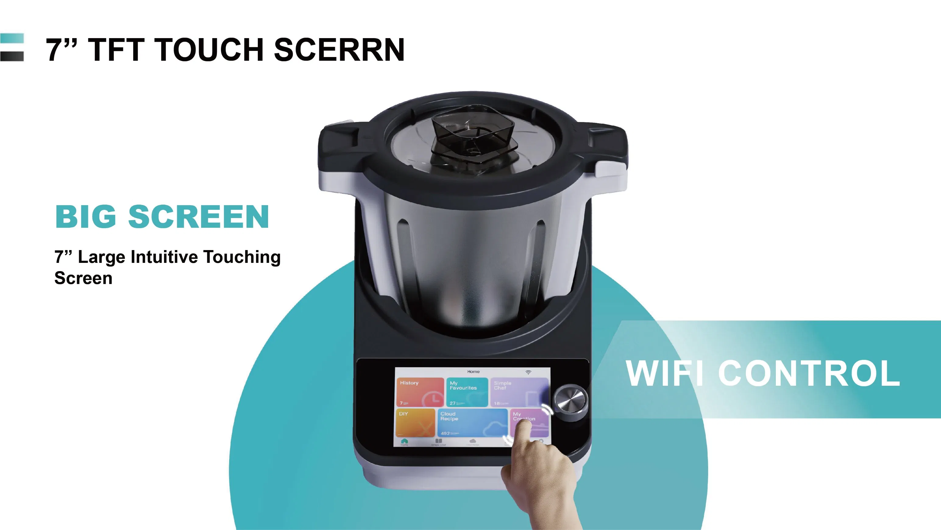 Smart Cooking Robot Cooking Food Processor Thermo Cooker with APP