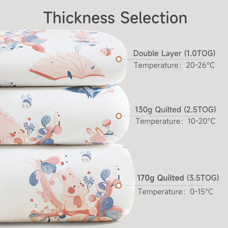 Intelligent Kid's Sleeping Bag Constant Temperature Technology Baby Pure Cotton Sleeping Sack