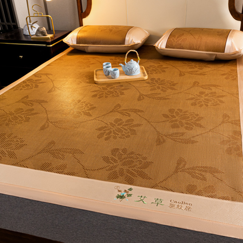 OEM Simple Home Ice Silk Wormwood Rattan Bedding Mat