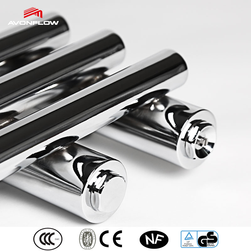Avonflow Chrome Design Decorative Bathroom Steel Towel Heater Hydronic Towel Rail Cn/NF/GS/ETL/UL