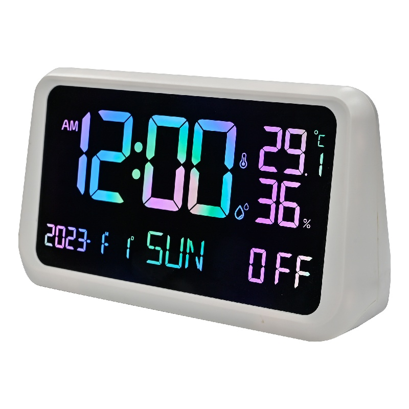 Great Value Plastic Frame Eco Fridendly LED Time Display Wall Time Clock