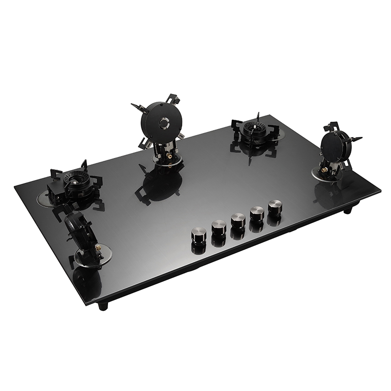 The 5-Burner Stainless Steel Gas Stove for Professional Kitchens with Multi-Certifications and Patent Features