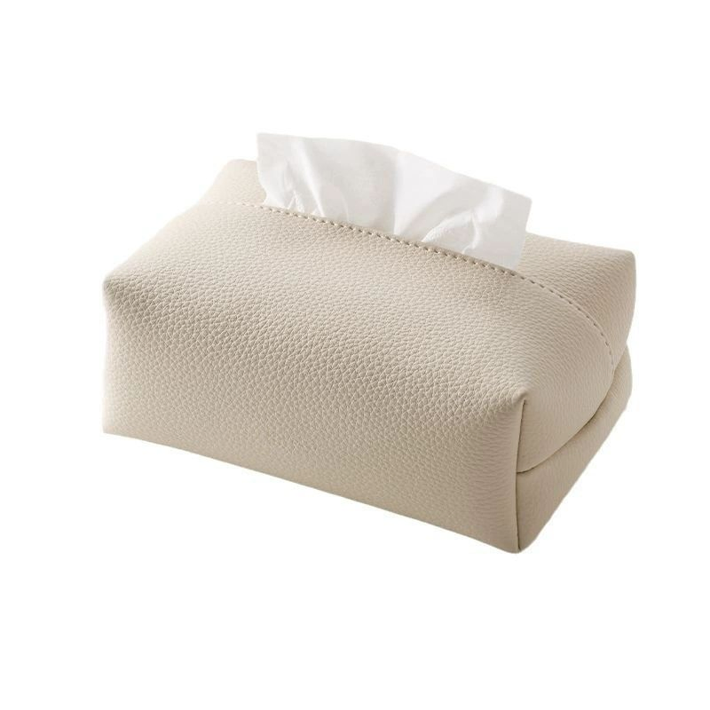Elegant PU Leather Tissue Box Holder Fashion Home Dining Accessories