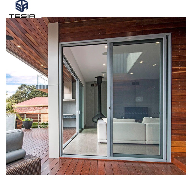 Commercial Residential Lowes Glass Aluminum Bi Folding Sliding Door