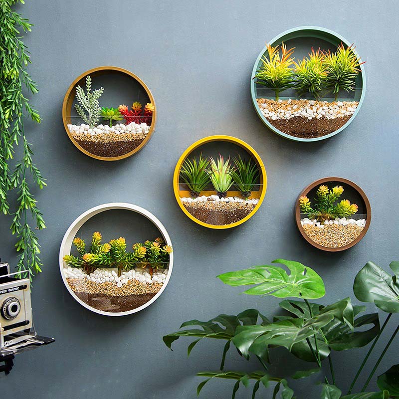 Горшок настенный металлический подвесной