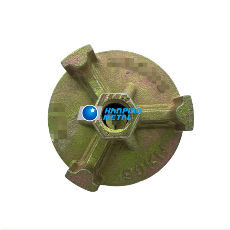 Concrete Formwork 15/17mm 90kn Galvanized Steel Tie Rod Wing Nut Tie Nut for Construction