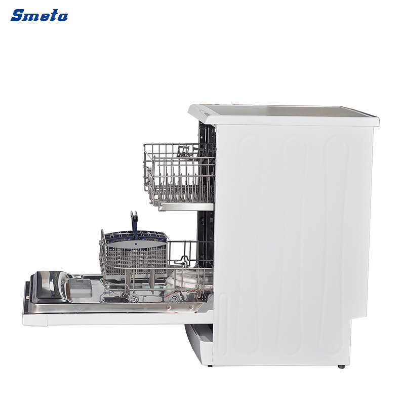 220V 50Hz Home 60cm Width 14 Place Sets White Dishwasher Machine