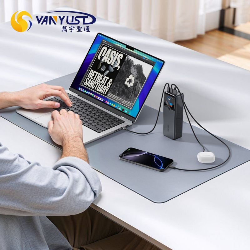 Pd 140W 20000mAh High Capacity Power Bank Super Fast Charging Portable Charger TFT Smart Display Power Bank for Portable Laptop with CCC 3c Certification