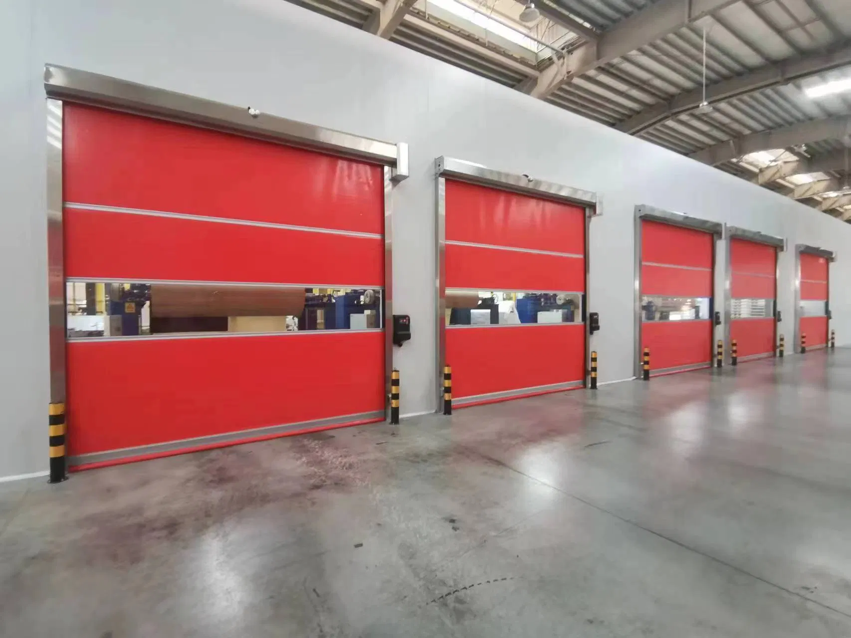 High Speed Door PVC Fast Rolling Shutter Polyester Fiber Door Curtain