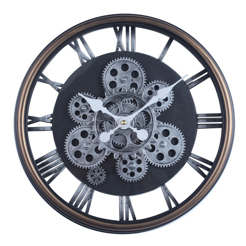 Antique Automatic Gear Clock American European Styles Silent Movement