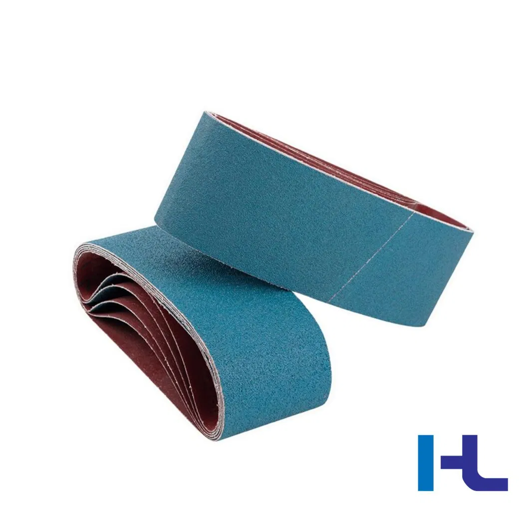 Grit 40-800 Zirconia Silicon Carbide Aluminium Oxide Abrasive Endless Sanding Belts for Polishing Wood Stainless Steel Metal Surface Grinding and Rust Removing
