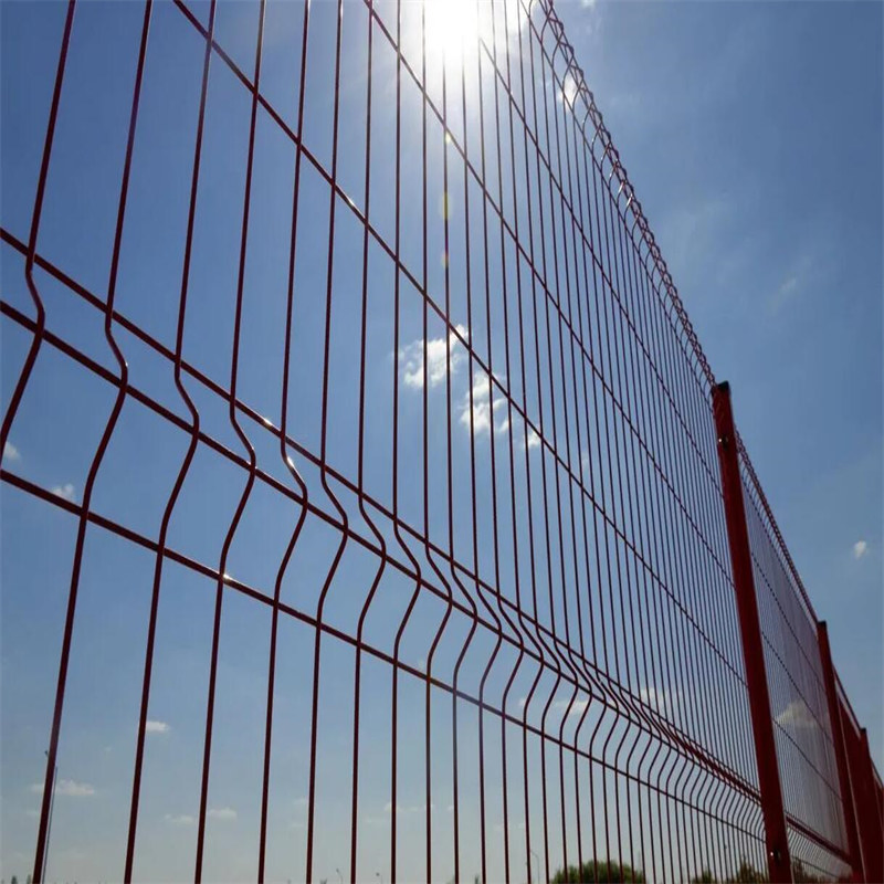 Modern 3D Wave Green Wire Mesh Fence Panel for Easy Setup