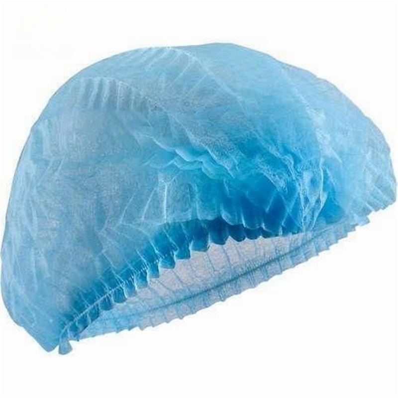 18" 21" 24" Hair Net Non Woven Disposable Clip Cap Round Cap Bouffant Cap Nurse Cap
