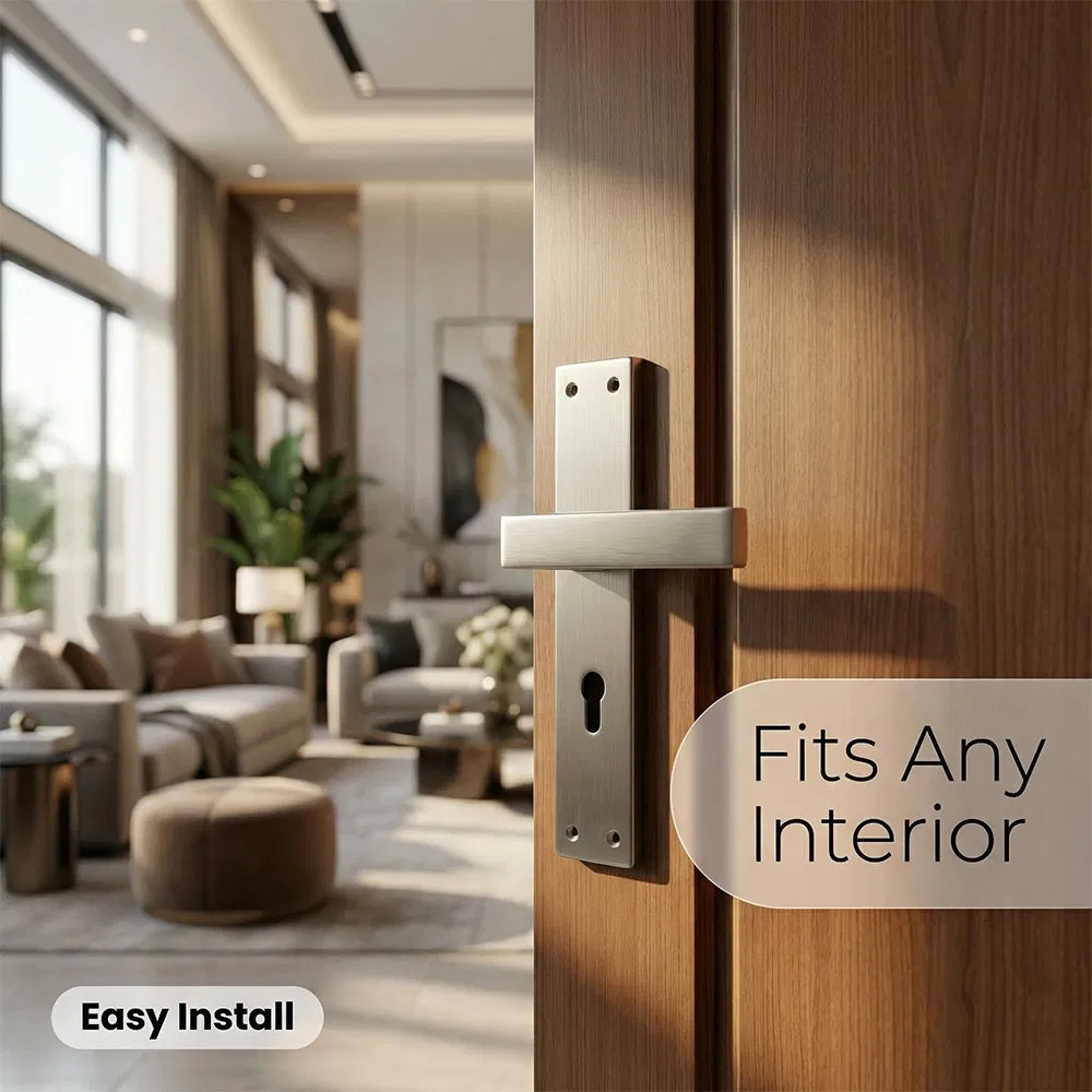 European Classis Style Luxury Plate Handle Lock for Hotel Wooden Door