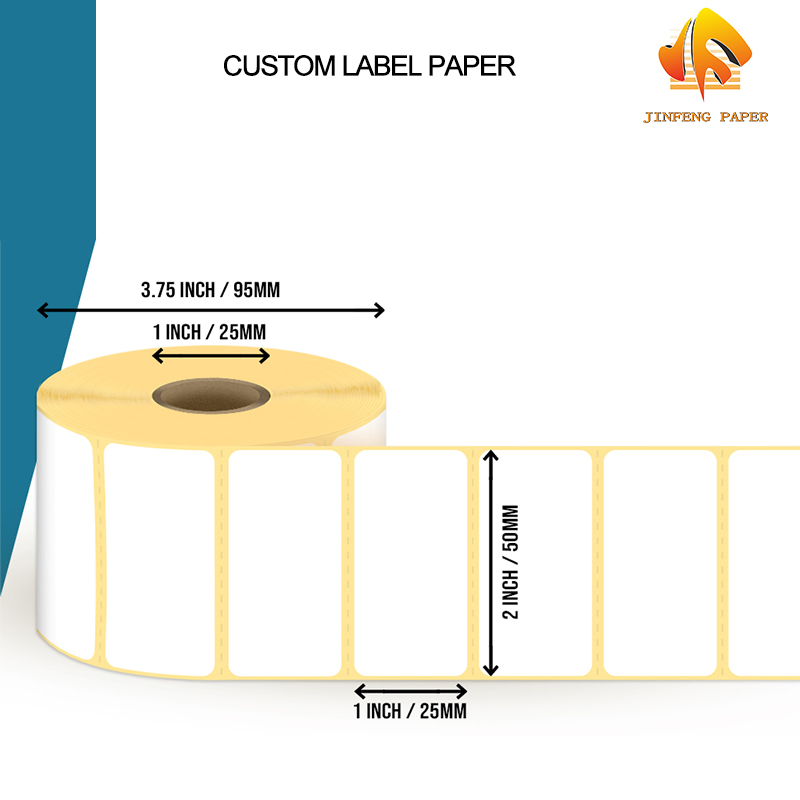 Direct Thermal Printed Label Self Adhesive Sticker Roll Barcode Thermal Scale Label