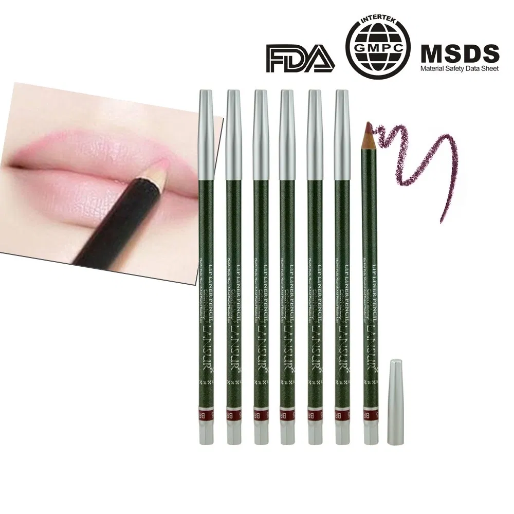 Wooden Lipstick for Makeup with Waterproof Long Lasting Colors