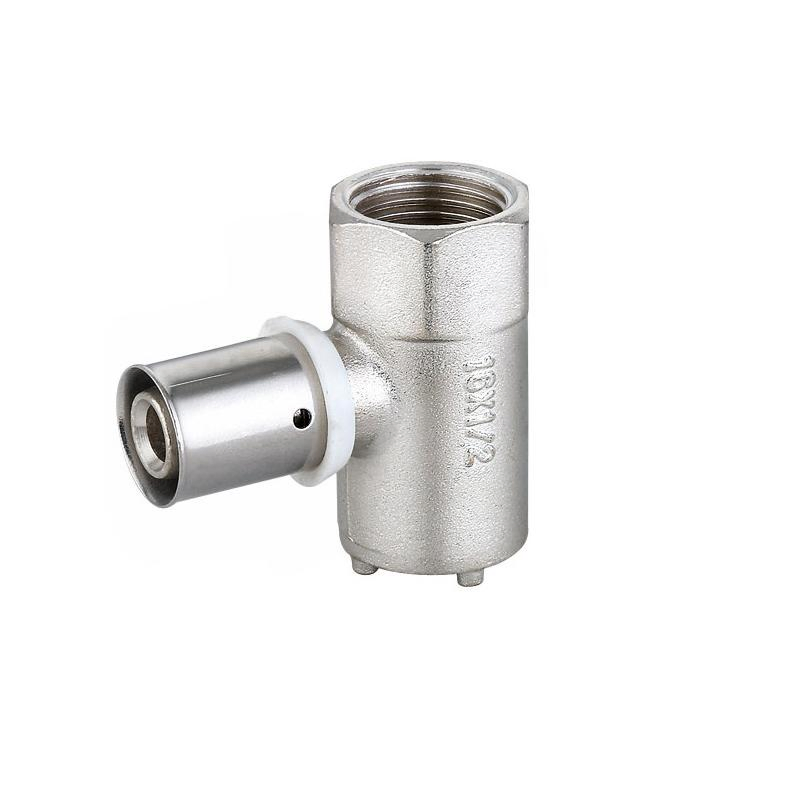 T Shape Brass Female Thread Compression Pex Pipe Fitting
