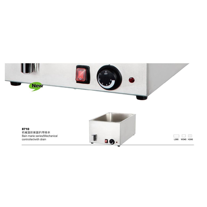 Electric Bain Marie with Drain Tap Restaurant Insulation Equipment