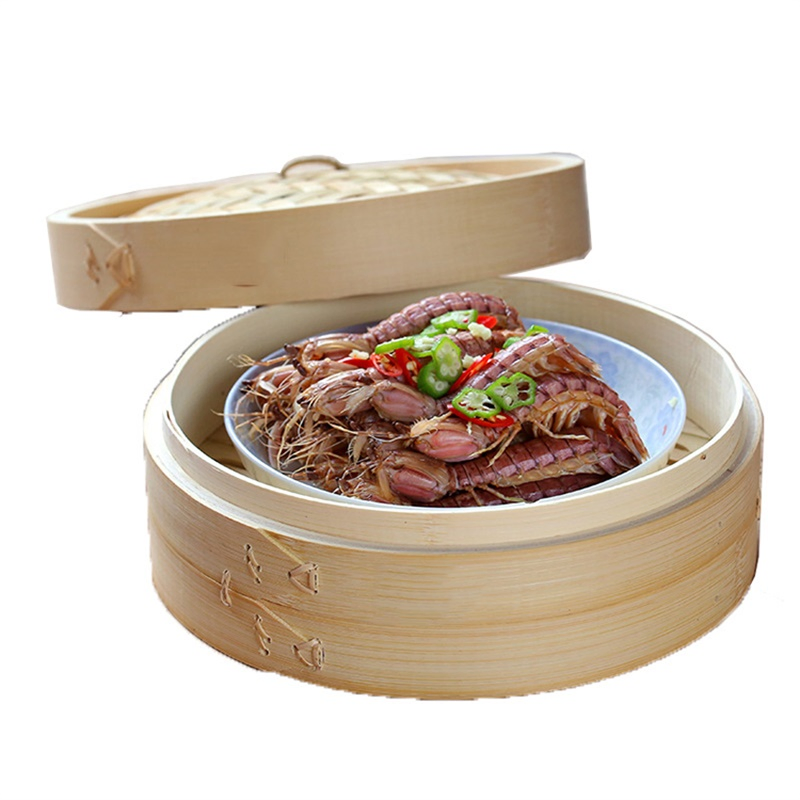 Бамбуковая пароварка Huamenlou, 4 уровня