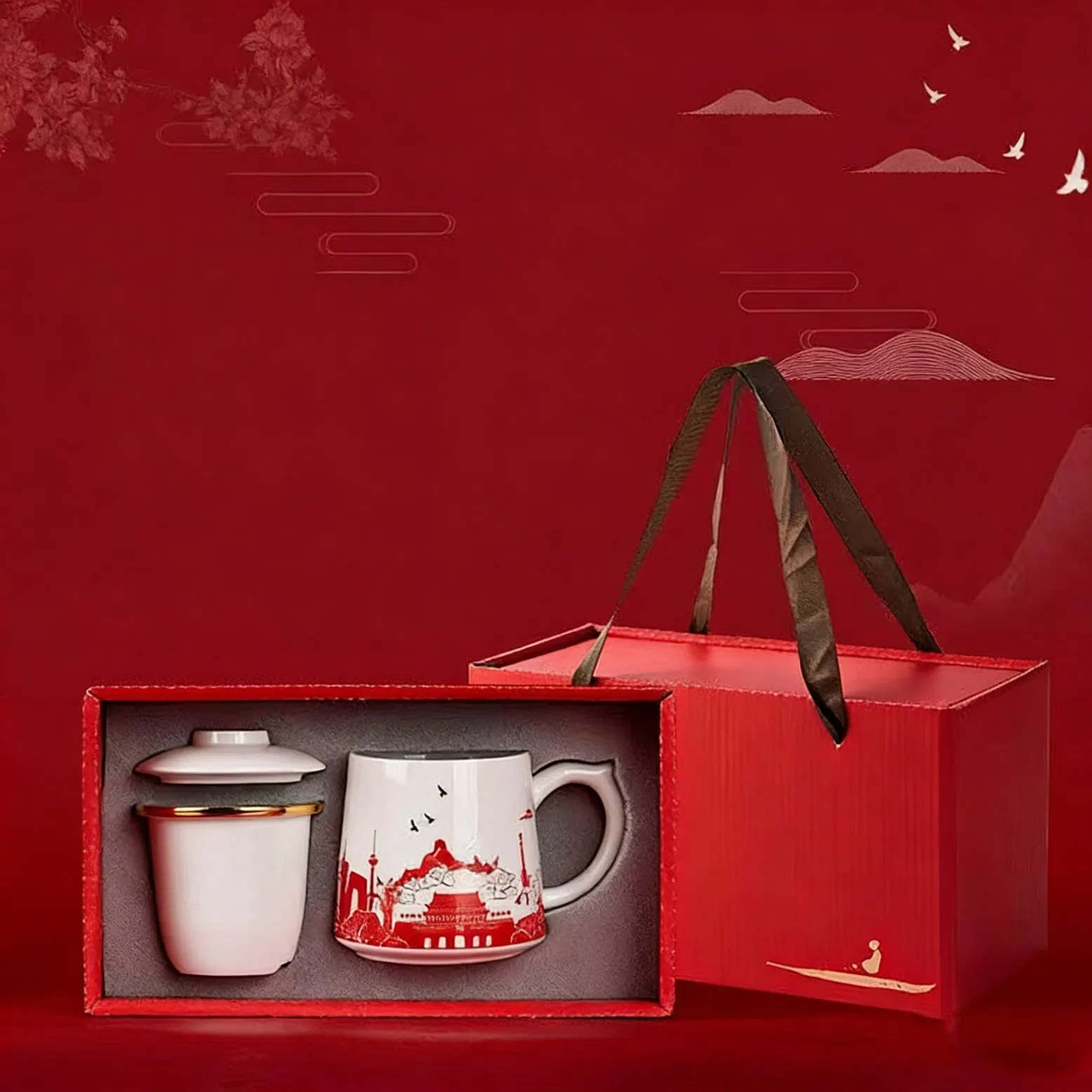 Керамическая кружка с арабской вязью для свадьбы