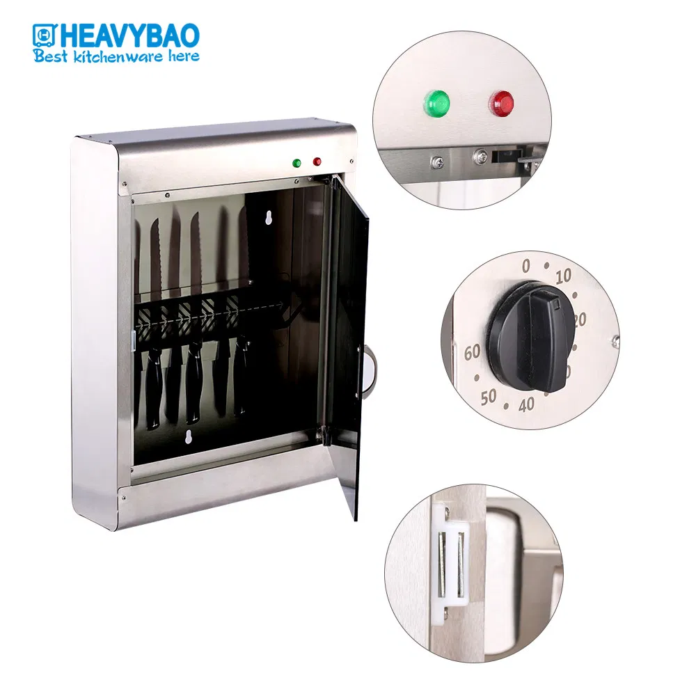 Heavybao Cutlery Rack UV Sterilizer Disinfection Sterilization Cabinet