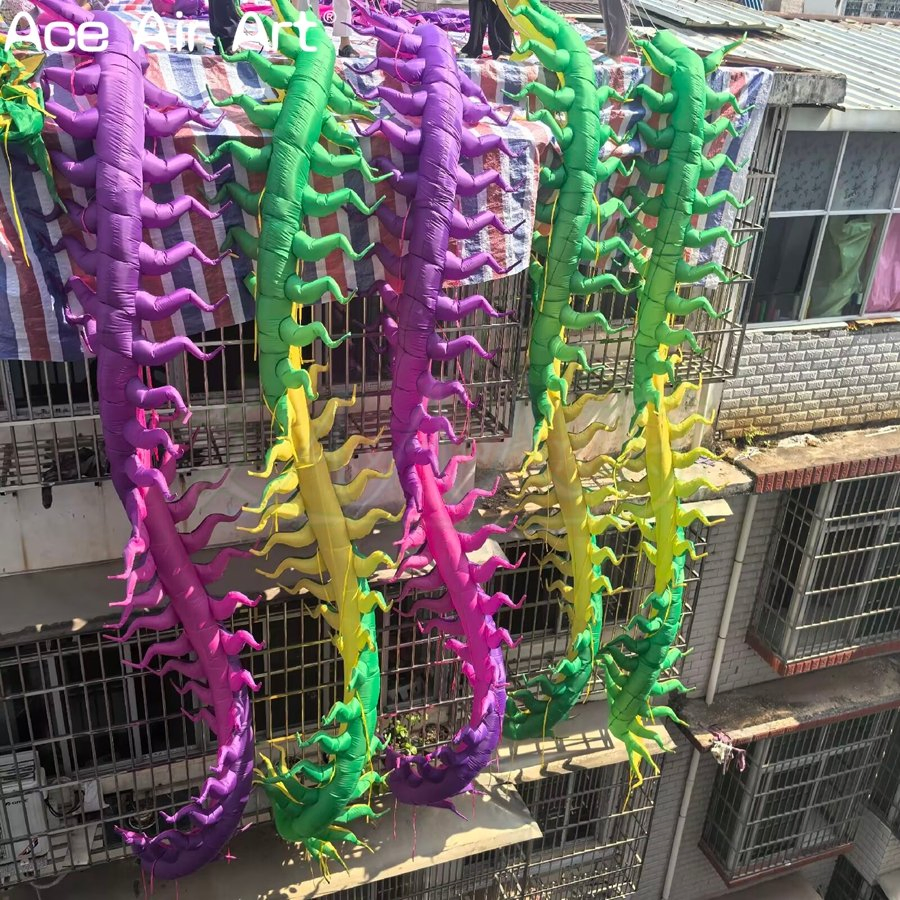 Custom Outdoor Event Street Decoration Giant Inflatable Millipede for Festival