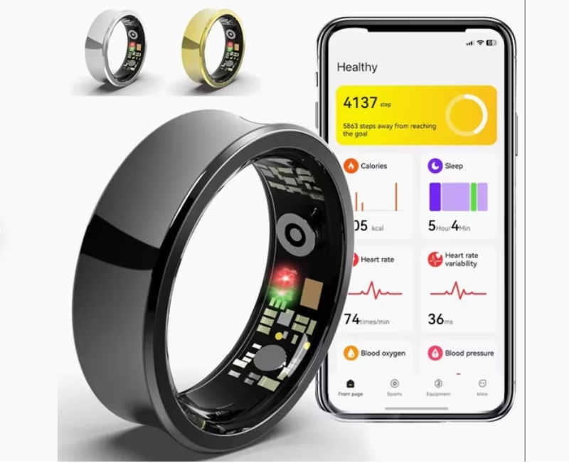 Умное кольцо-трекер сна и активности с пульсометром