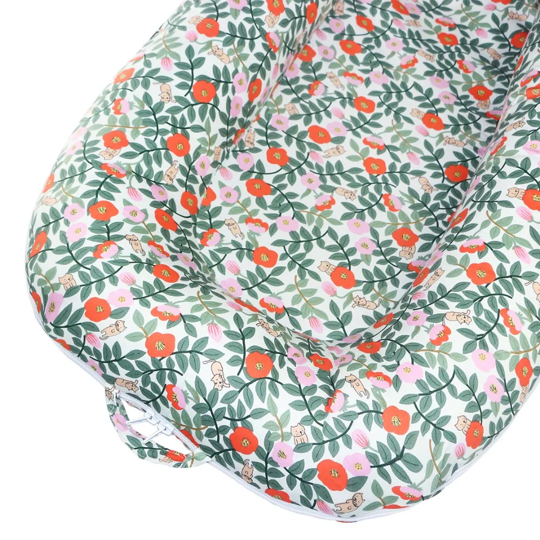 Comfortable Baby Slepping Nest 100% Cotton Breathable Baby Infant Lounger