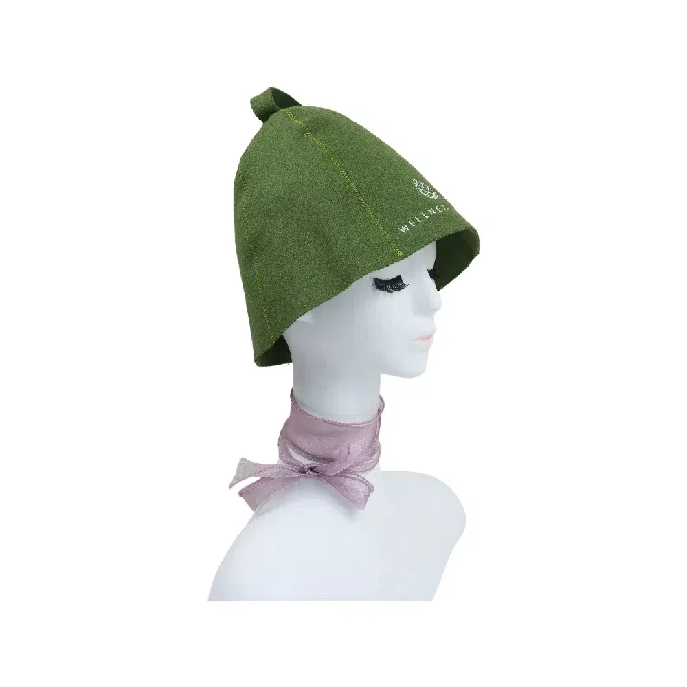 Sauna Wool Cap Polished Wool Hat Indoor Sauna Felt Hat for Men Women Bathroom