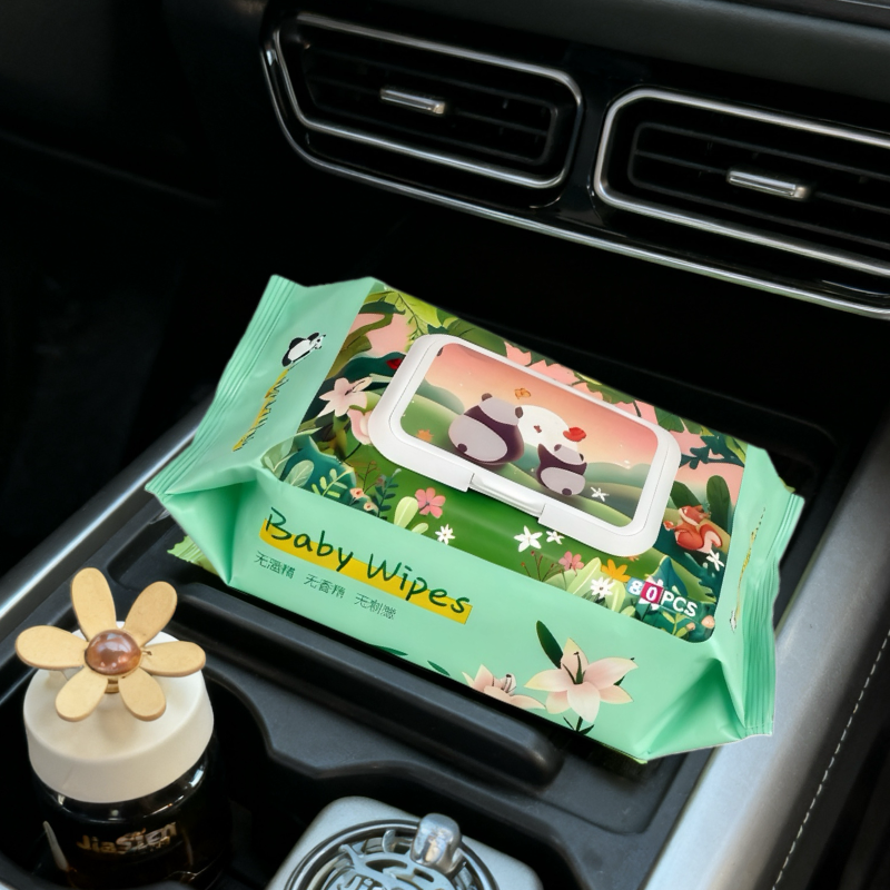 Manufacturer Supplying Customized 80cts Soft Thick Baby Non-Waven Wet Tissues Gentle Cleaning Hand and Mounth Wet Wipes