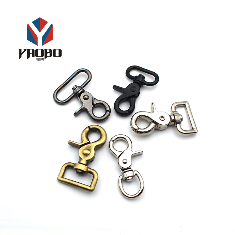 Spring Steel Bag Trigger Lobster Clasp Buckle Swivel Eye Bolt Dog Leash Snap Hanging Hook