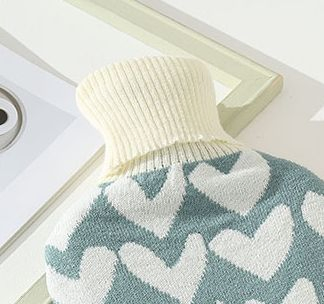 OEM Manufactory Promotional Custom Design Acrylic Fashion Colorful Knitted Hot Water Bottle Cover