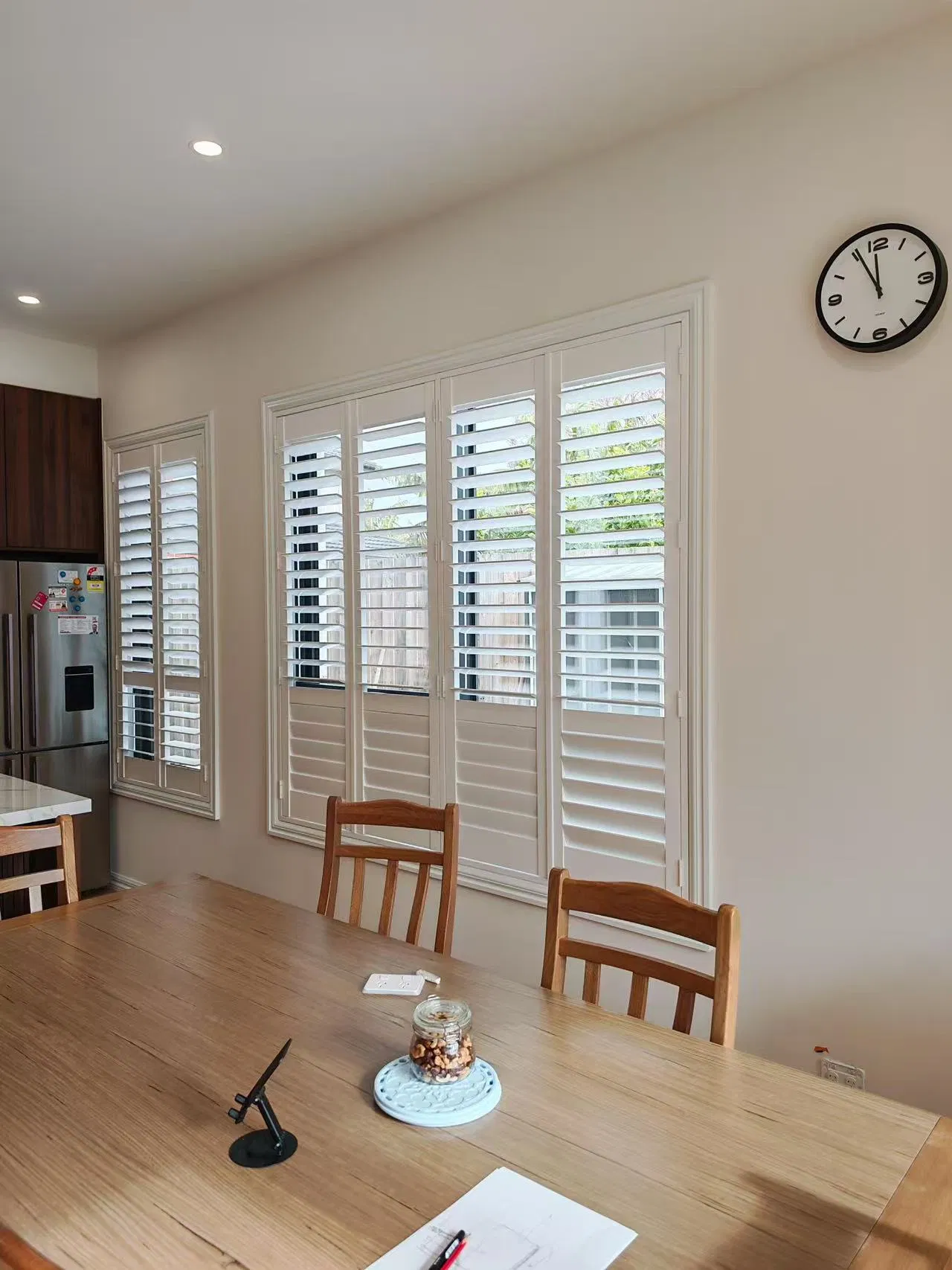 Custom Wooden Window Plantation Shutters