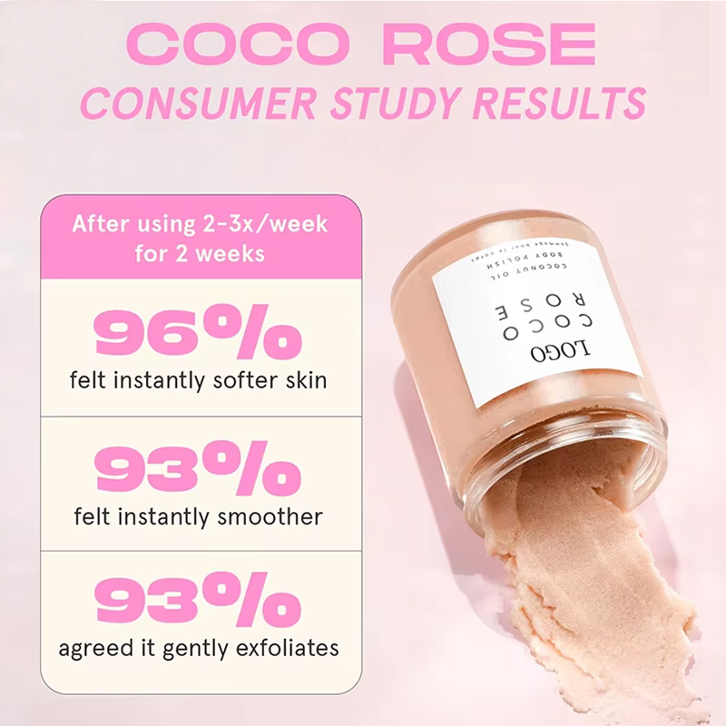 Ditong 250g Organic Whitening Exfoliating Rose Moisturizing Coconut Himalayan Body Scrub