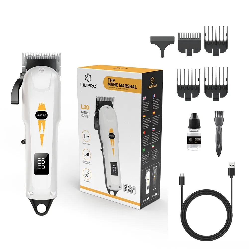 Lilipro L20 Salon Hair Cut Machine 7000rpm Clippers Men Rechargeable Professional Hair Clipper for Barber