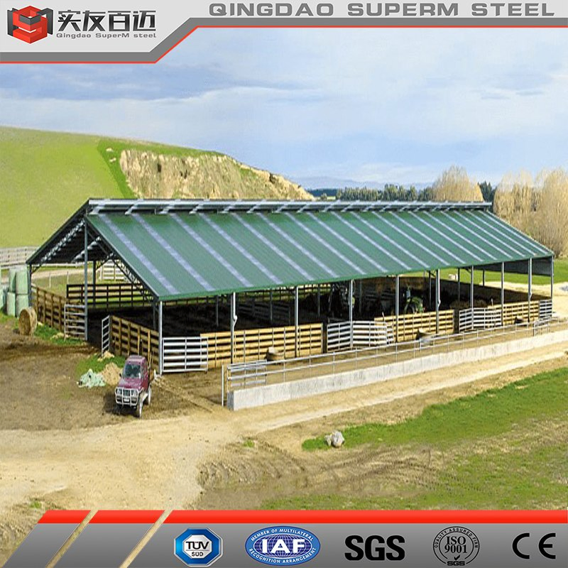 Prefabricated Steel Strcuture Building Prefab Metal House Cattle Barn Shed