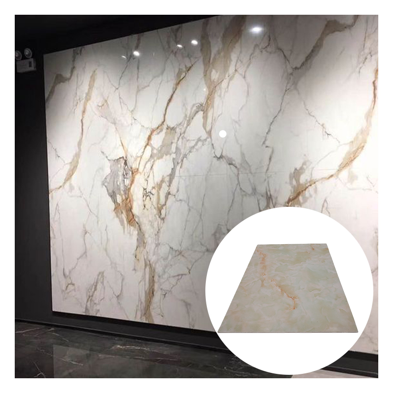 Interior Decorative PVC UV Marble Board High Glossy UV Marble PVC Wall Panels Sheet