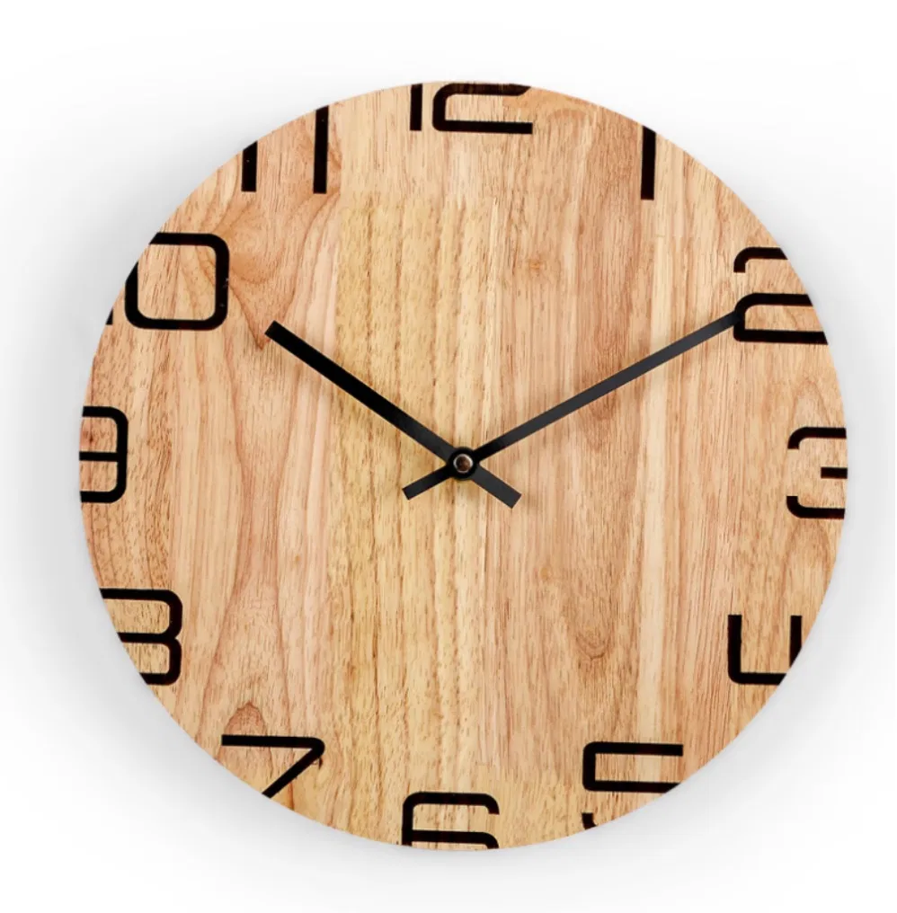 Hot Sale Natural Wooden Wall Clock