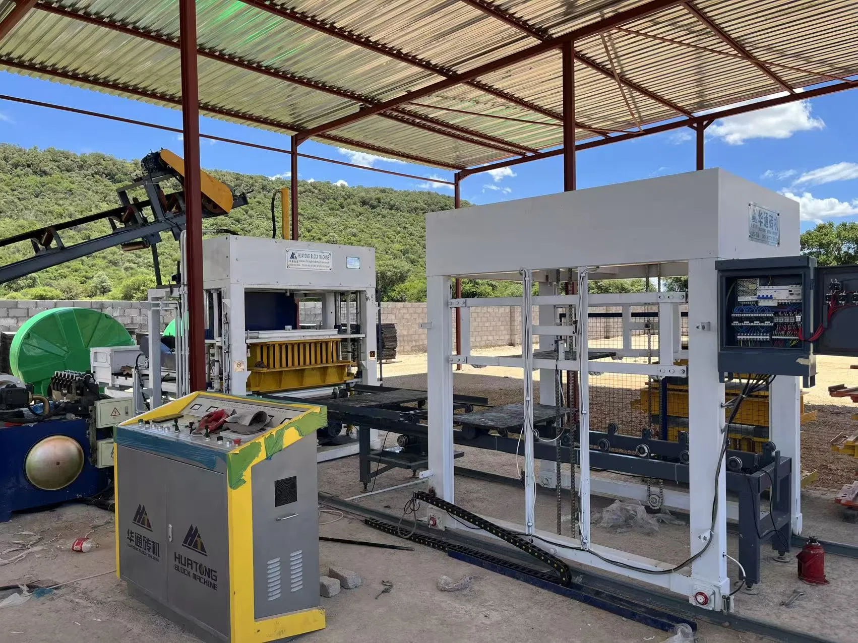 Automatic Concrete Block Forming Machine - High Strength