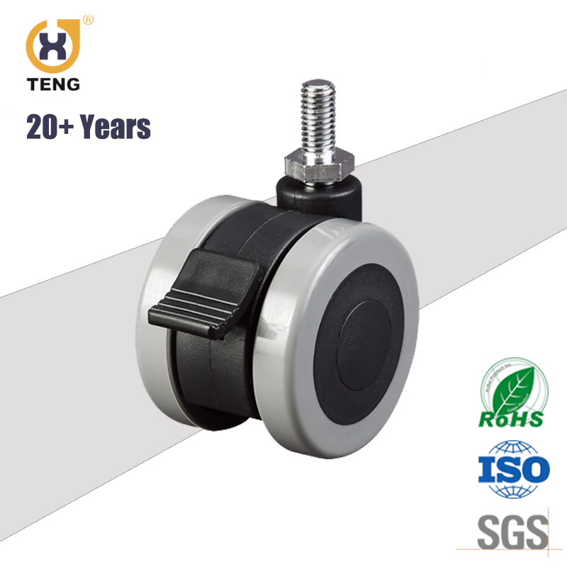 63mm Swivel Nylon Castor with Double Wheel